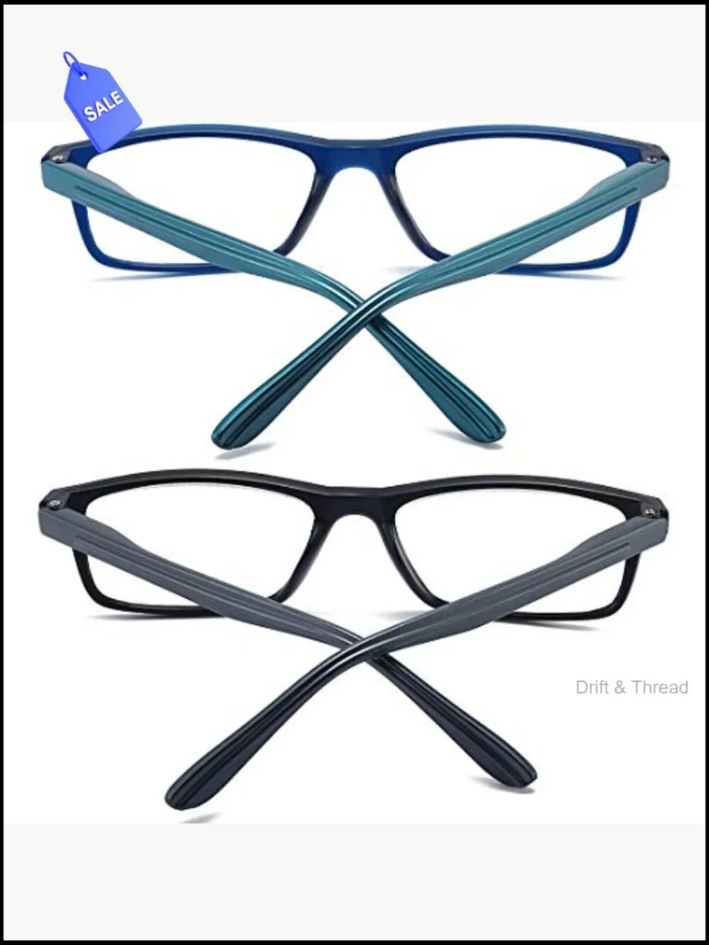 Reading Glasses with Blue Light Blocking Spring Hinge 2 Pack